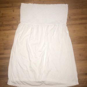 White bathing suit cover up